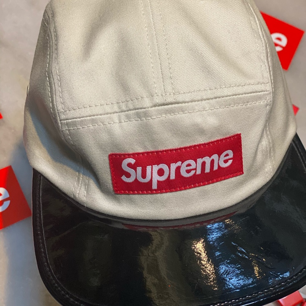 Vintage Supreme patient leather brim cap- Pristine